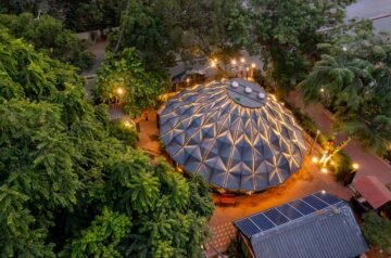 Andblack Design Studio Built Tesselated Conic-Shaped Theater In Ahmedabad