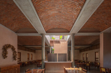 Brick-moulded vaulted ceilings crown restaurant by sona reddy studio in india