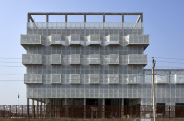 Studio saar’s third space center in rajasthan features intricate patterned jali screens